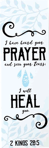 God Says I Will Heal You Christian Bookmark