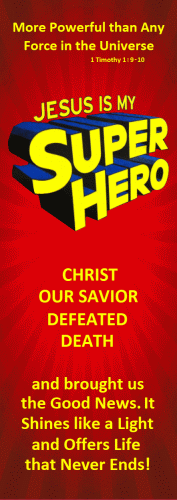 Jesus is My Super Hero Bookmarks - ON SALE