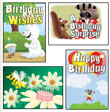 Happy Birthday Giggle Card Pack for Kids