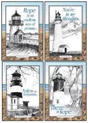 Lighthouse Cards - Encoragements for the Journey