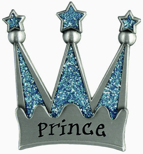 Silver Prince Crown Magnet