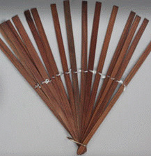 Very Large Bamboo Wood Fan Staves