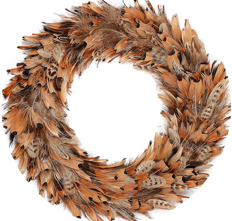 Ringneck Pheasant Feather Wreath- OUT OF STOCK