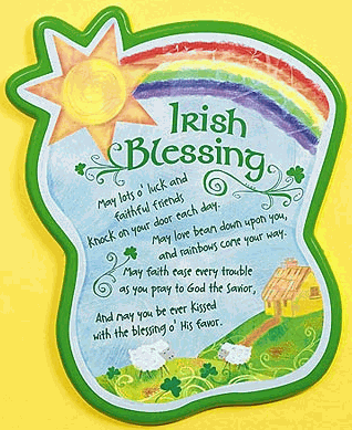 Irish Blessings Kids Plaque