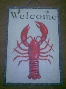 Ocean Lobster Welcome Slate