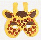 Yellow Giraffe Foam Kids Mask - ON SALE .49 ea