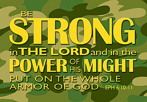 Be Strong in the Lord Pocket Card