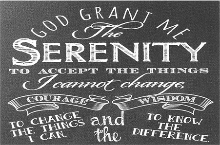 Serenity Prayer Pocket Card - Chalkboard
