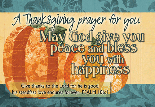 A Thanksgiving Prayer Pocket Cards