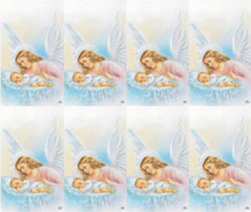 Angel with Baby Pocket Cards - Sheet of 8