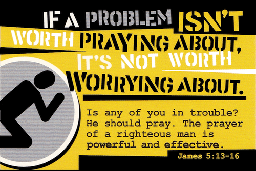 Problem Praying Worrying Pocket Card