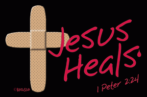 Jesus Heals Bandaid Pocket Card
