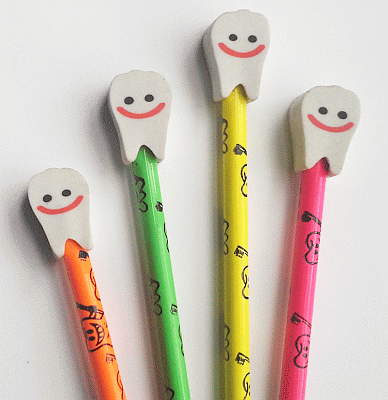 Dental Happy Tooth Pencil Set