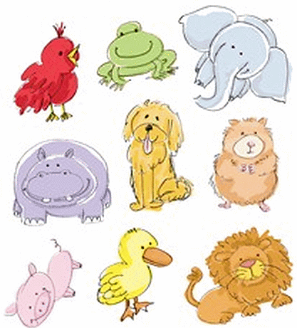 Animal Cartoony Stickers
