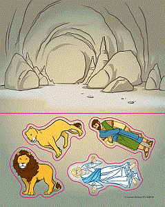 Daniel & the Lions Den Bible Story Stickers