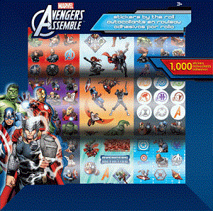 Avengers Assemble Stickers Rolls - Gift Boxed Set