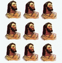 The Christ - Head of Christ Stickers
