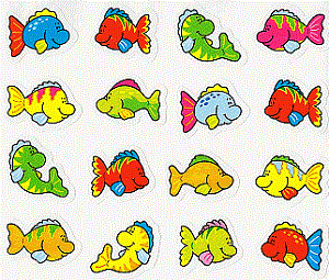 Assorted Fish Stickers