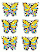 Dazzle Glitter Butterfly Stickers - OUT OF STOCK