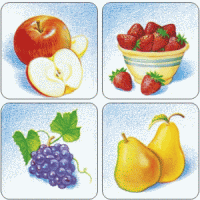Colorful Fruit Stickers