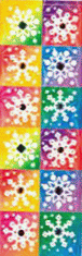 Snowflake Gem Christmas Stickers
