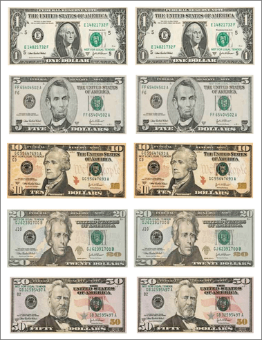 Money Dollar Bills Stickers