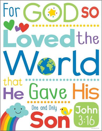 For God so Loved the World John 3:16 Posters - ONLY 1 LEFT