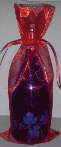 Red Wine Bottle Gift Bag - ON SALE Qtys Limited