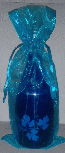 Turquoise Wine Bottle Gift Bag - ON SALE Qtys Limited