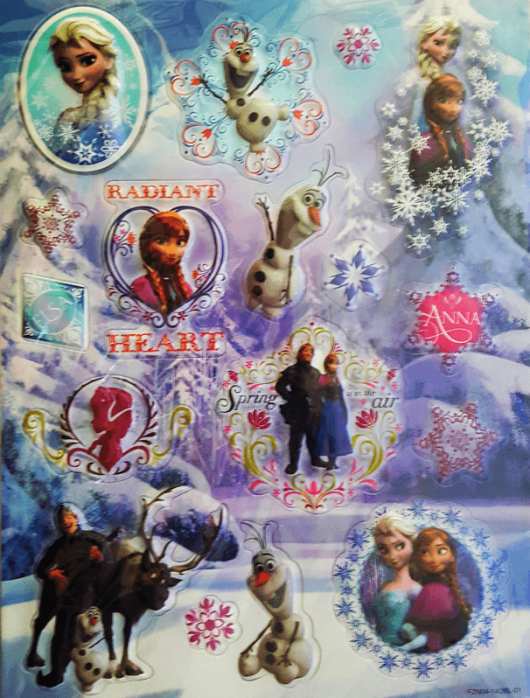 3D Frozen Stickers