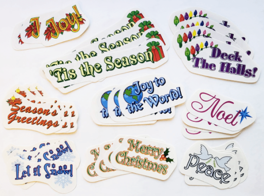 Christmas Label Cut-Outs