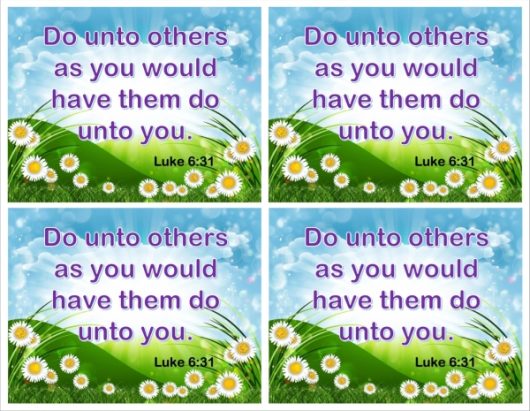 Do Unto Others Stickers