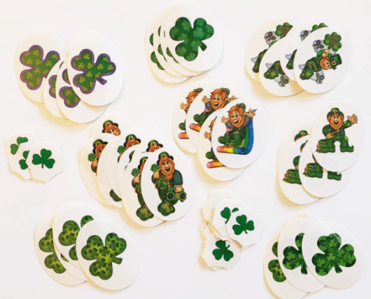 Green Shamrock Cut-Outs