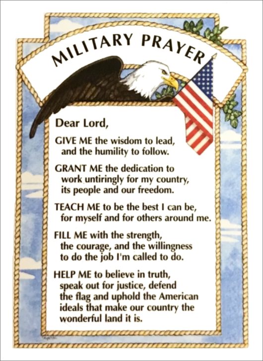 Military Prayer Pocket Card