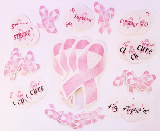 Pink Ribbon Survivor Cut-Outs