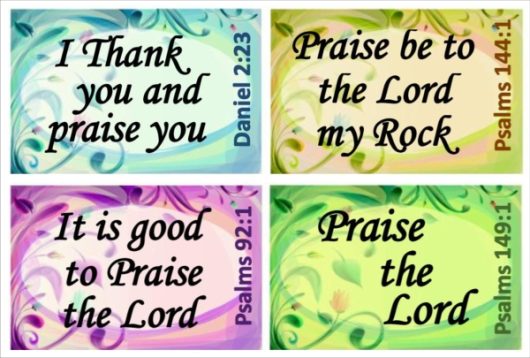 Floral Praise the Lord Stickers