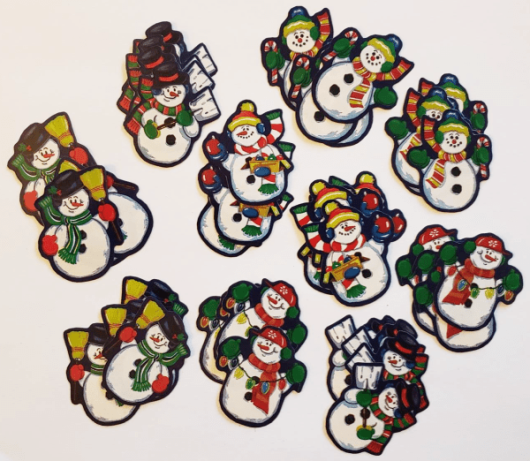 Cute Snowmen Cut-Outs