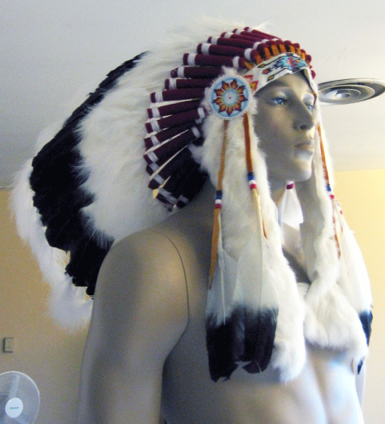 Beautiful Indian Headdress made by Stephen Hovey